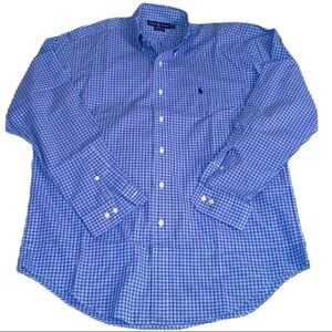 Polo Ralph Lauren 15.5 34/35 Shirt Oxford Yarmouth Blue